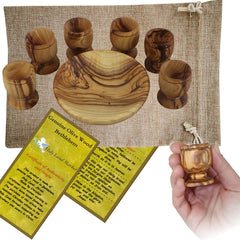 Olive Wood Communion Set - Hand-Carved in Bethlehem