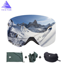 Vector Ski Goggles Double Lens UV400 Anti-Fog