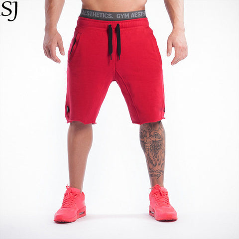 High Quality Cotton Men Bodybuilding Workout Shorts