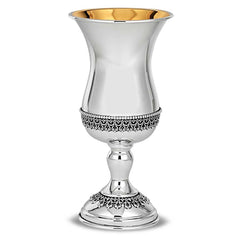 Silver-Plated Kiddush Cup with Star of David
