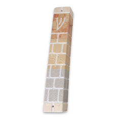 Western Wall Jerusalem Stone Mezuzah - Extra Large