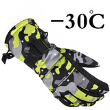Camouflage Graffiti Ski Gloves