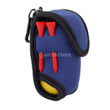 Super Elastic Neoprene SBR Mini Golf Ball Holder Bag w/ Hook Clip 2 Balls 4 Tees Golfers Gift