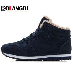 Bolangdi Genuine Leather Winter Boots