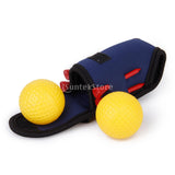 Super Elastic Neoprene SBR Mini Golf Ball Holder Bag w/ Hook Clip 2 Balls 4 Tees Golfers Gift